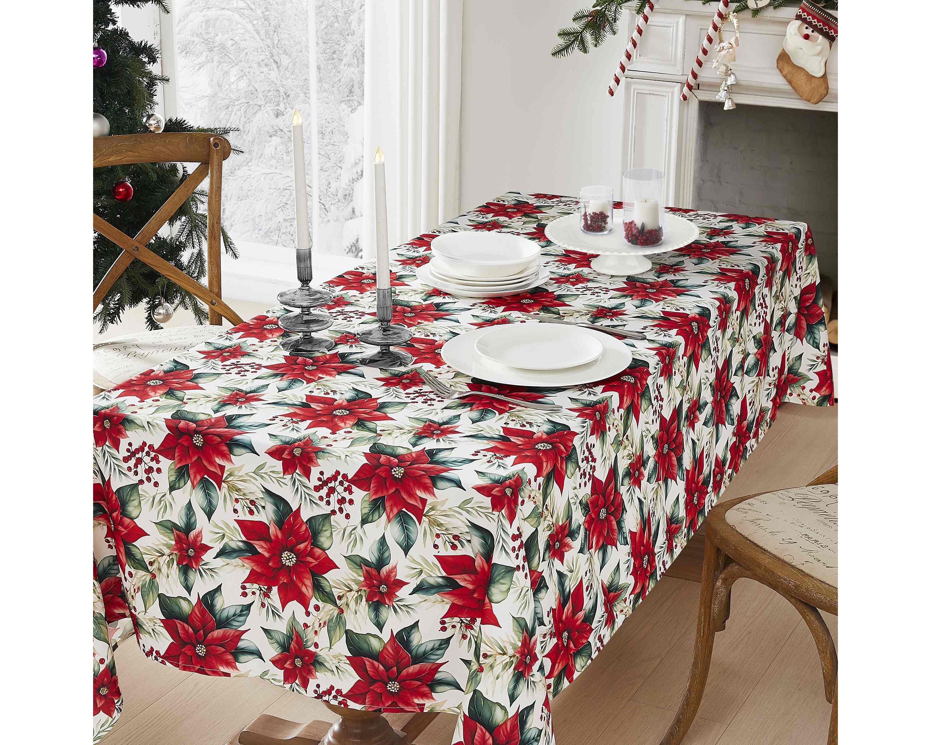 Poinsettia Tablecloth