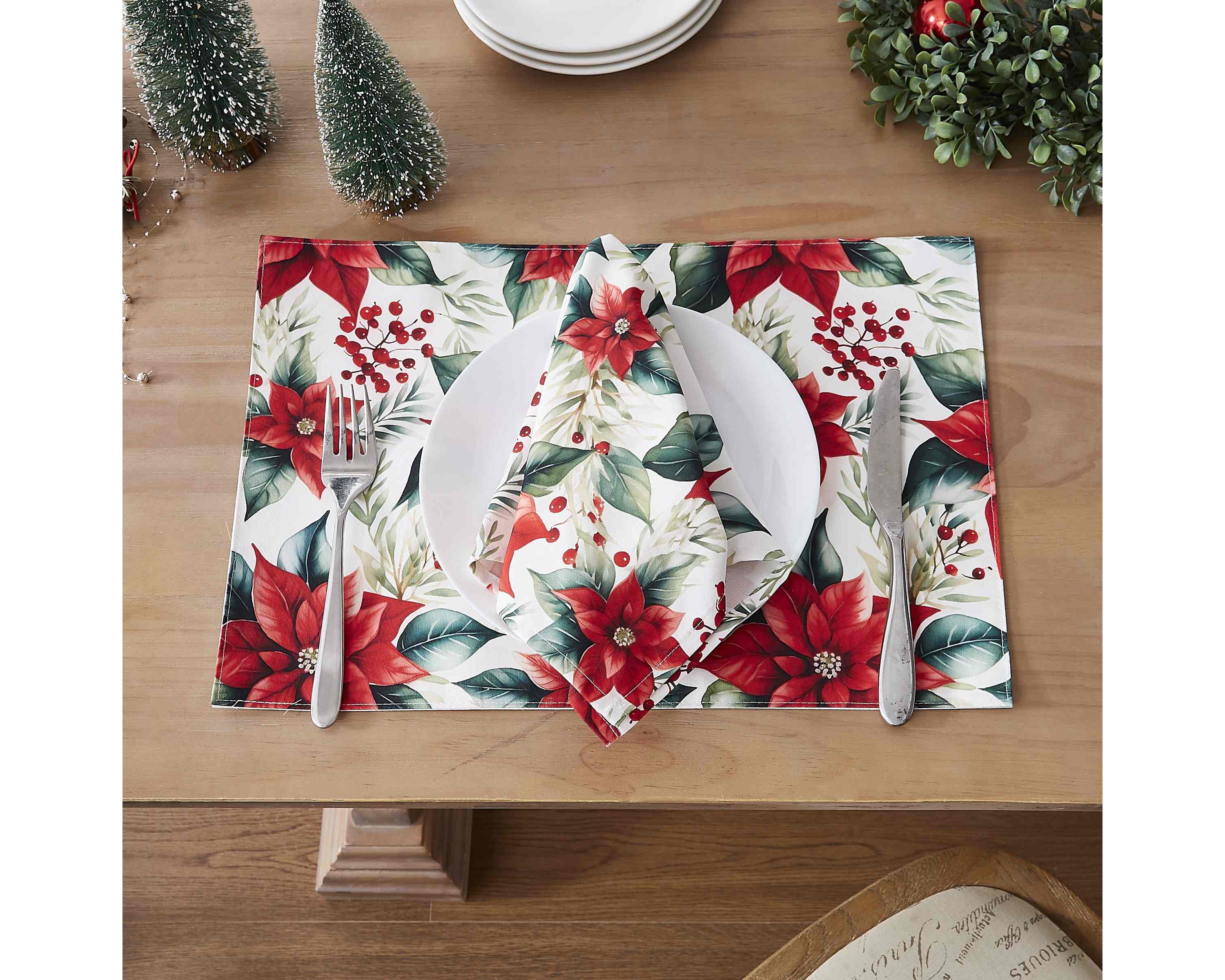 Poinsettia Tablecloth