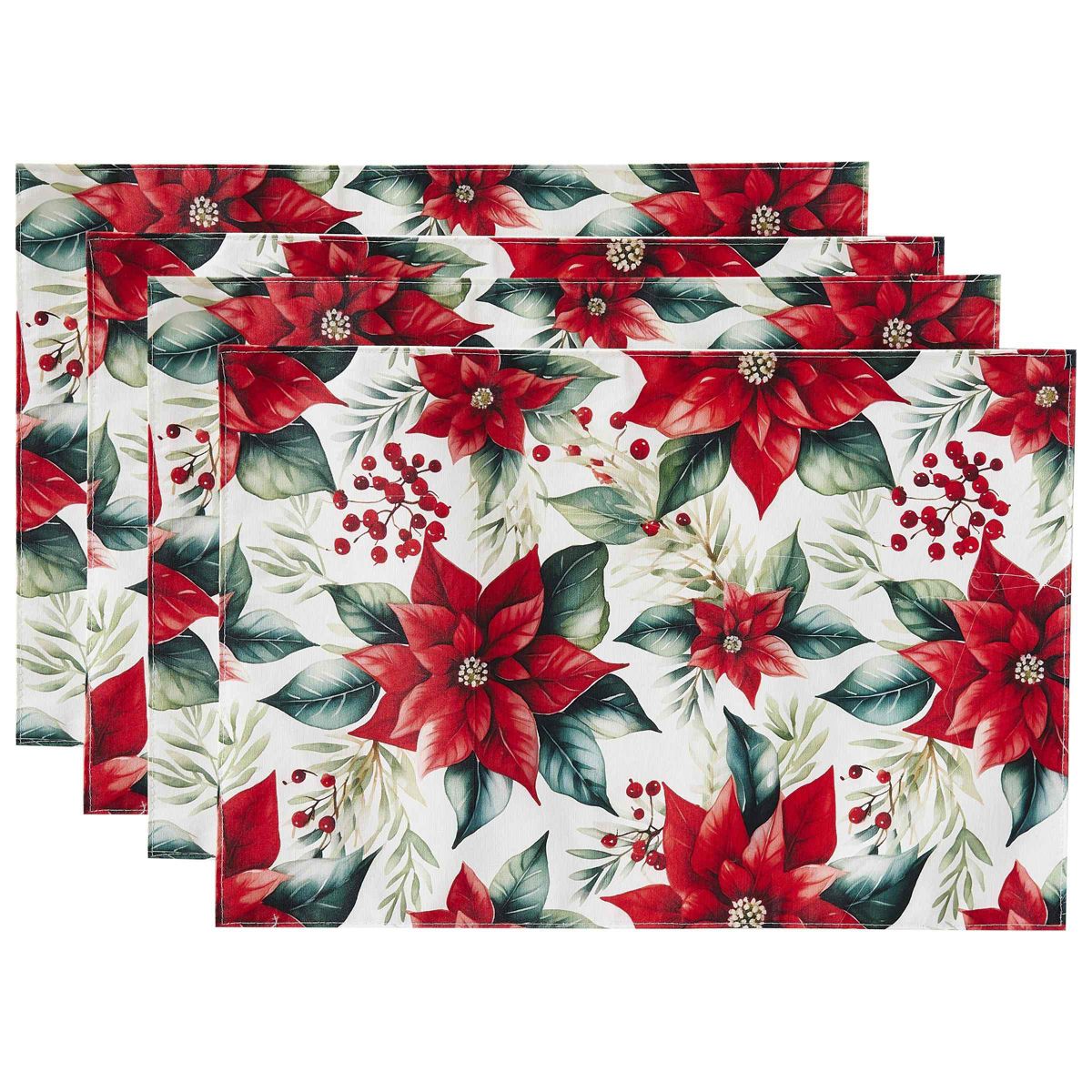 Poinsettia 4-pc. Placemats