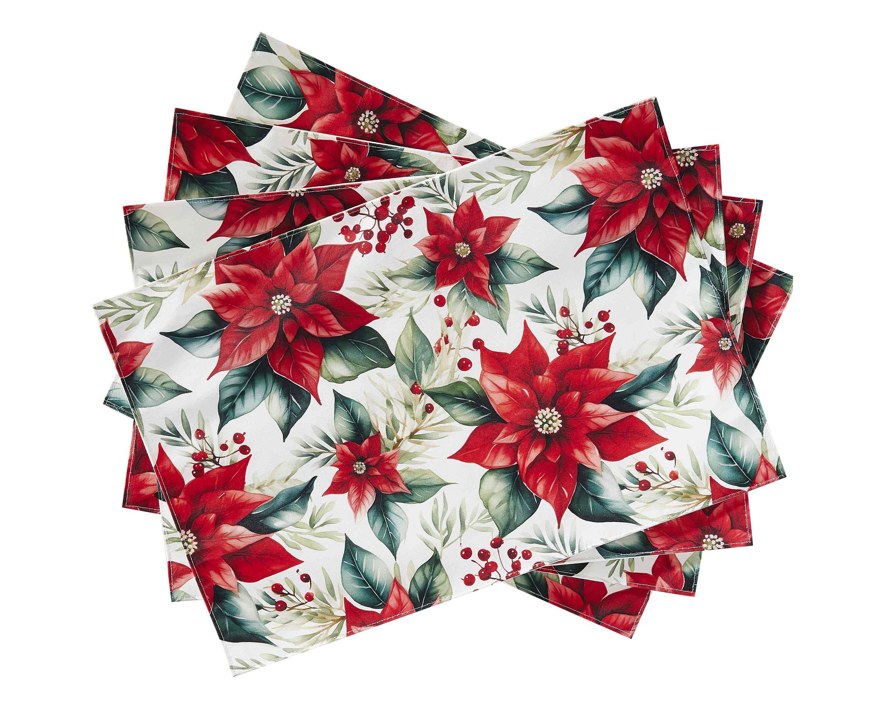 Poinsettia 4-pc. Placemats