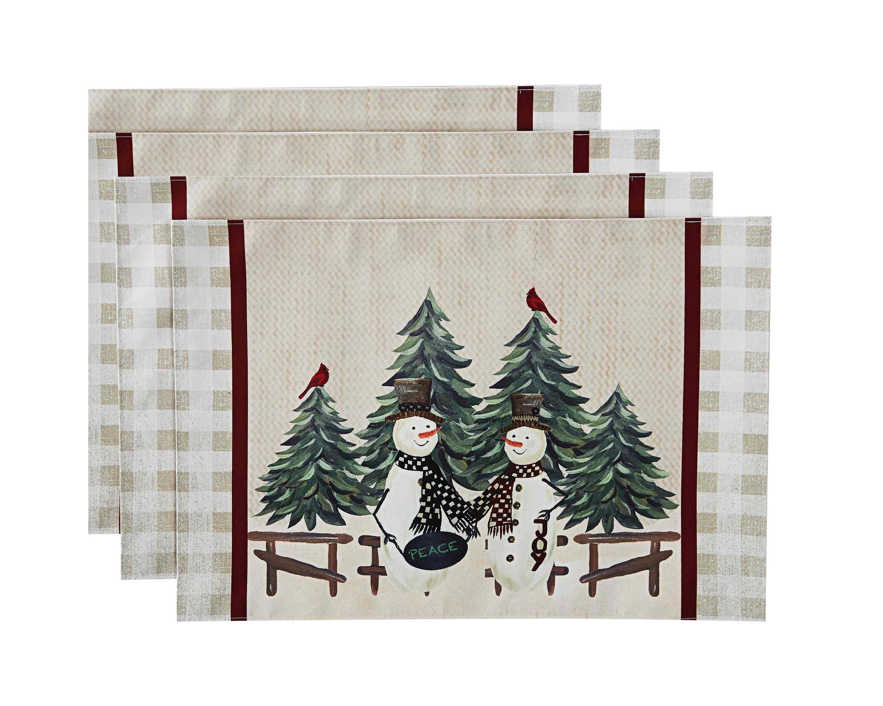 Country Snowman Tablecloth