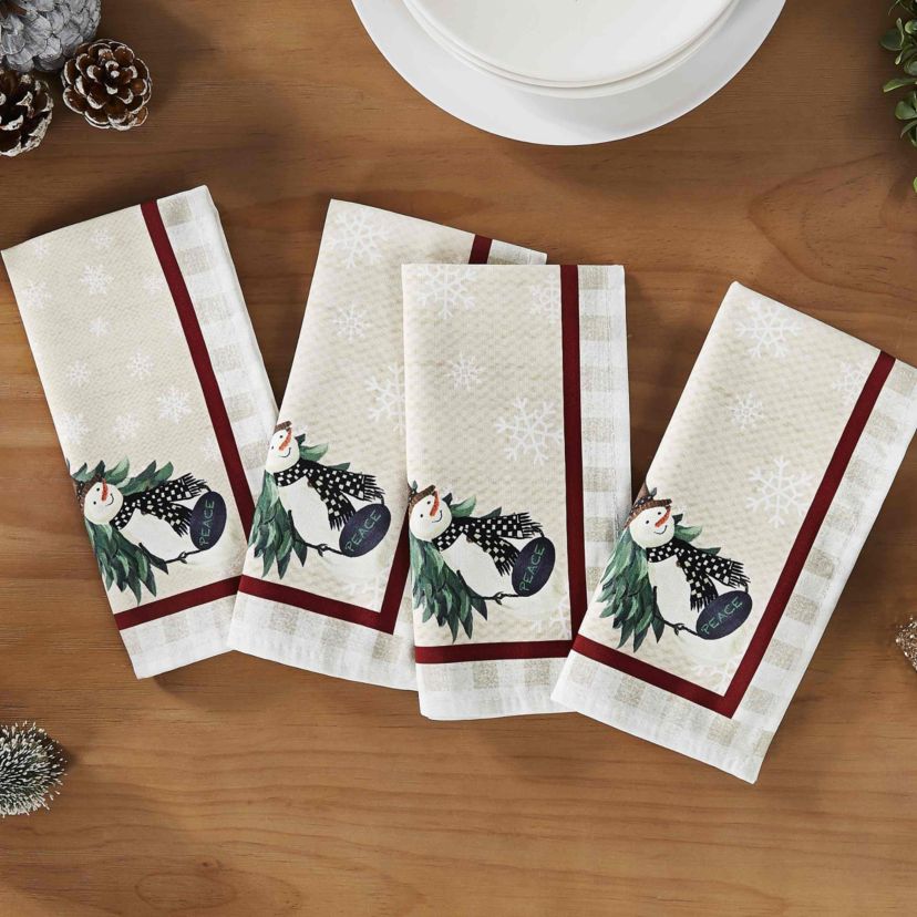 Country Snowman Tablecloth