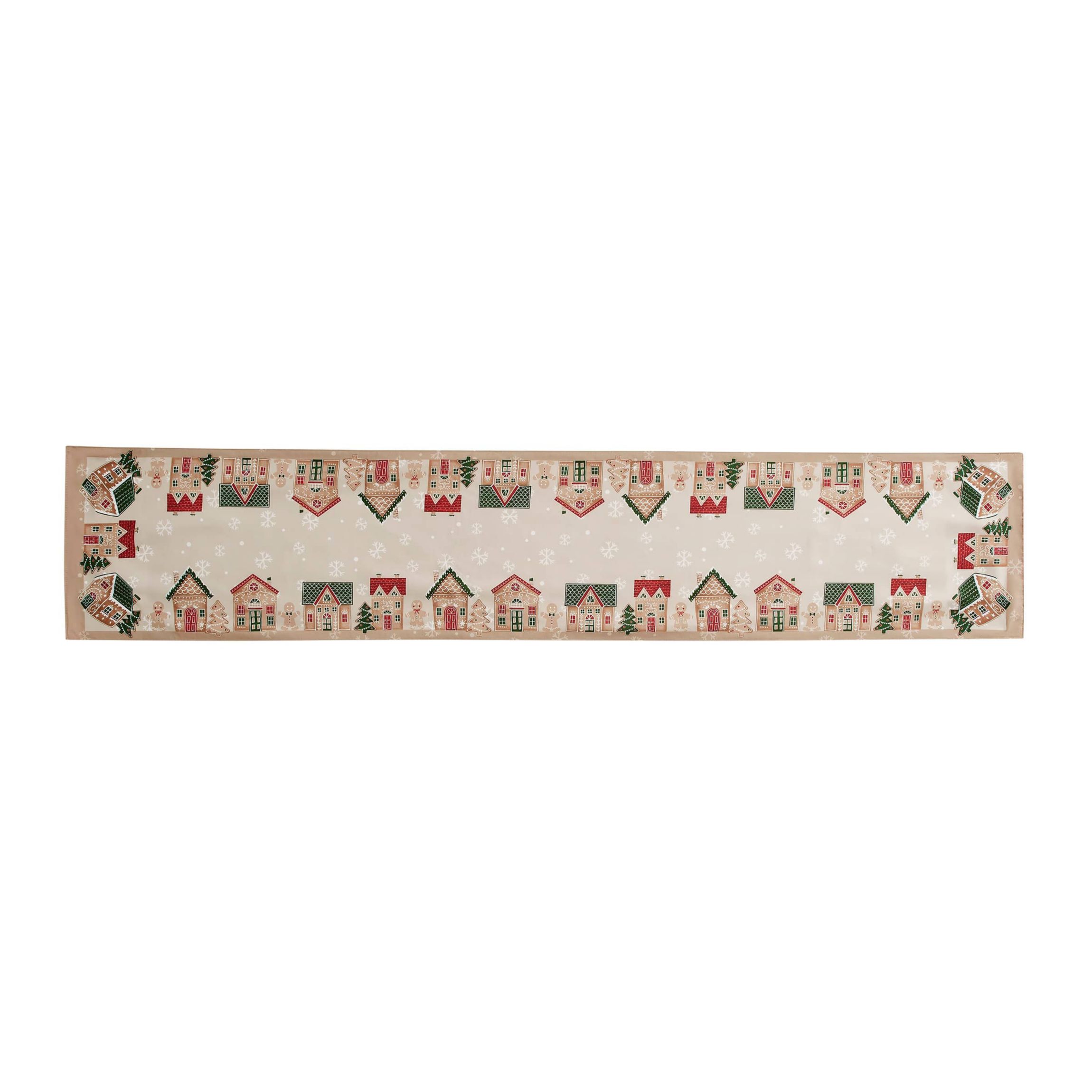 Gingerbread Village Table Runner