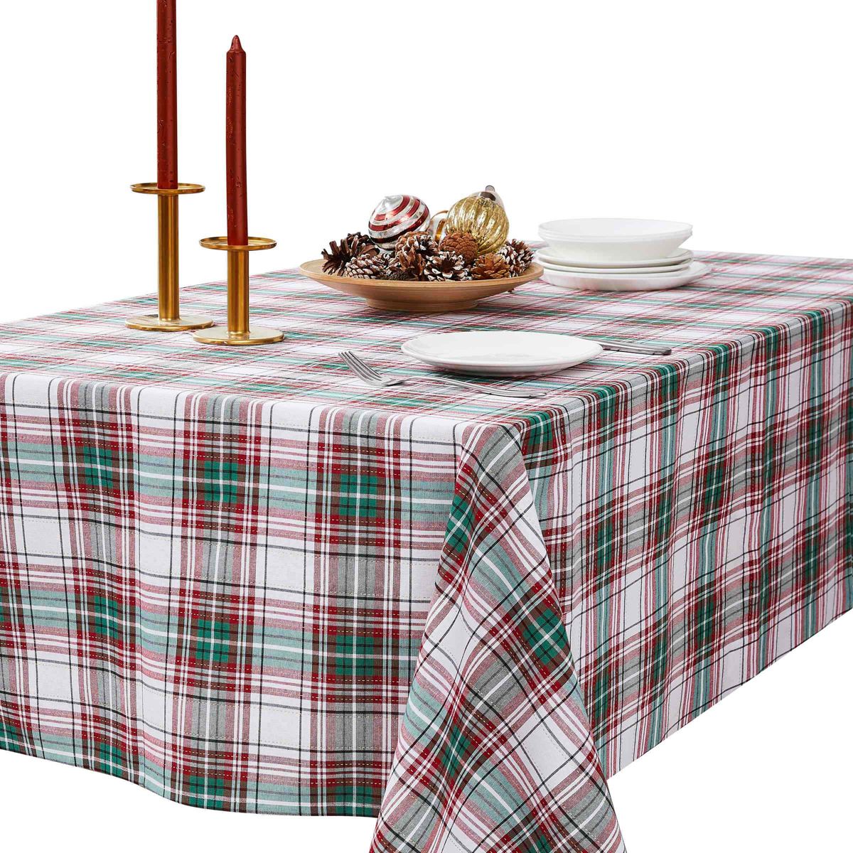 Holiday Plaid Tablecloth
