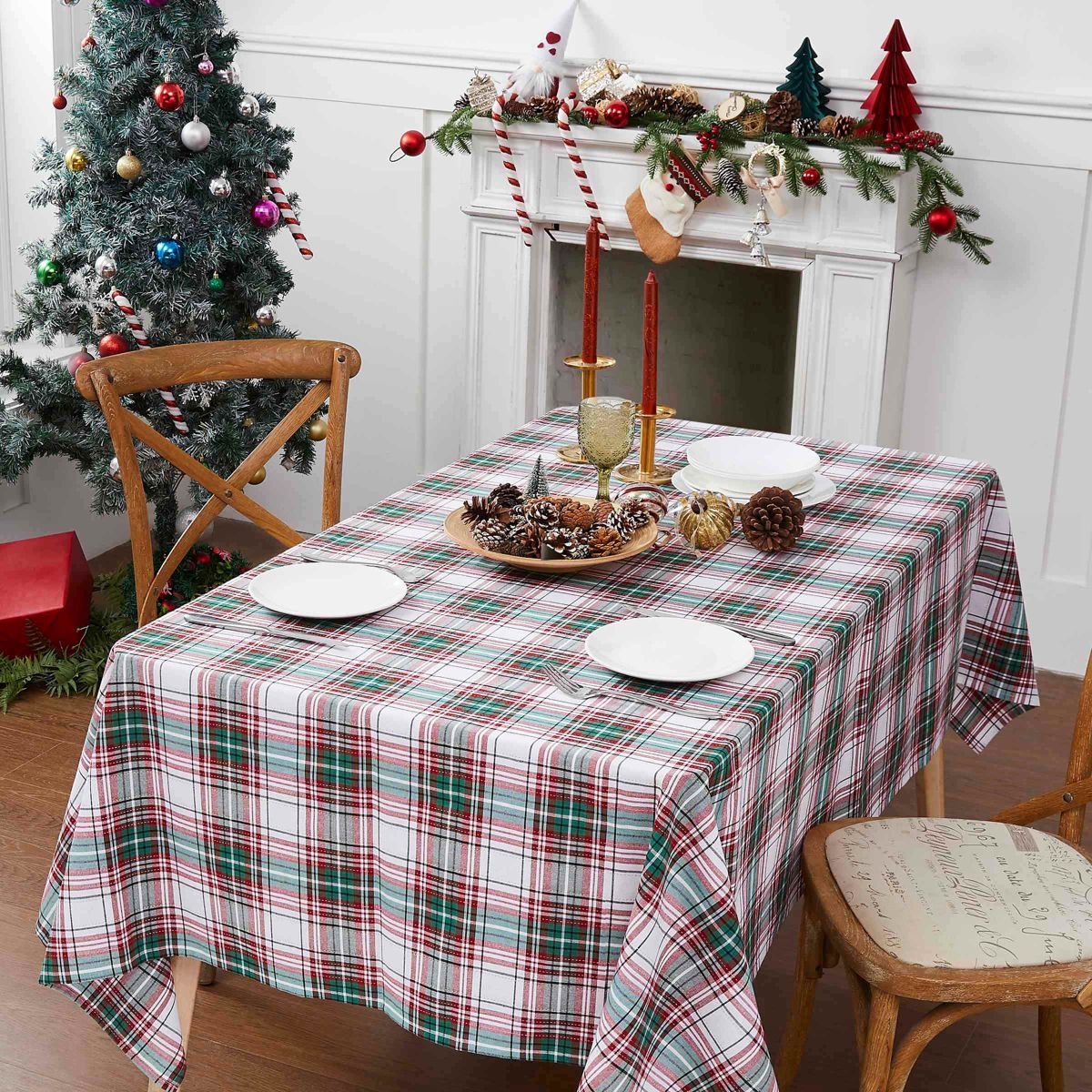 Holiday Plaid Tablecloth