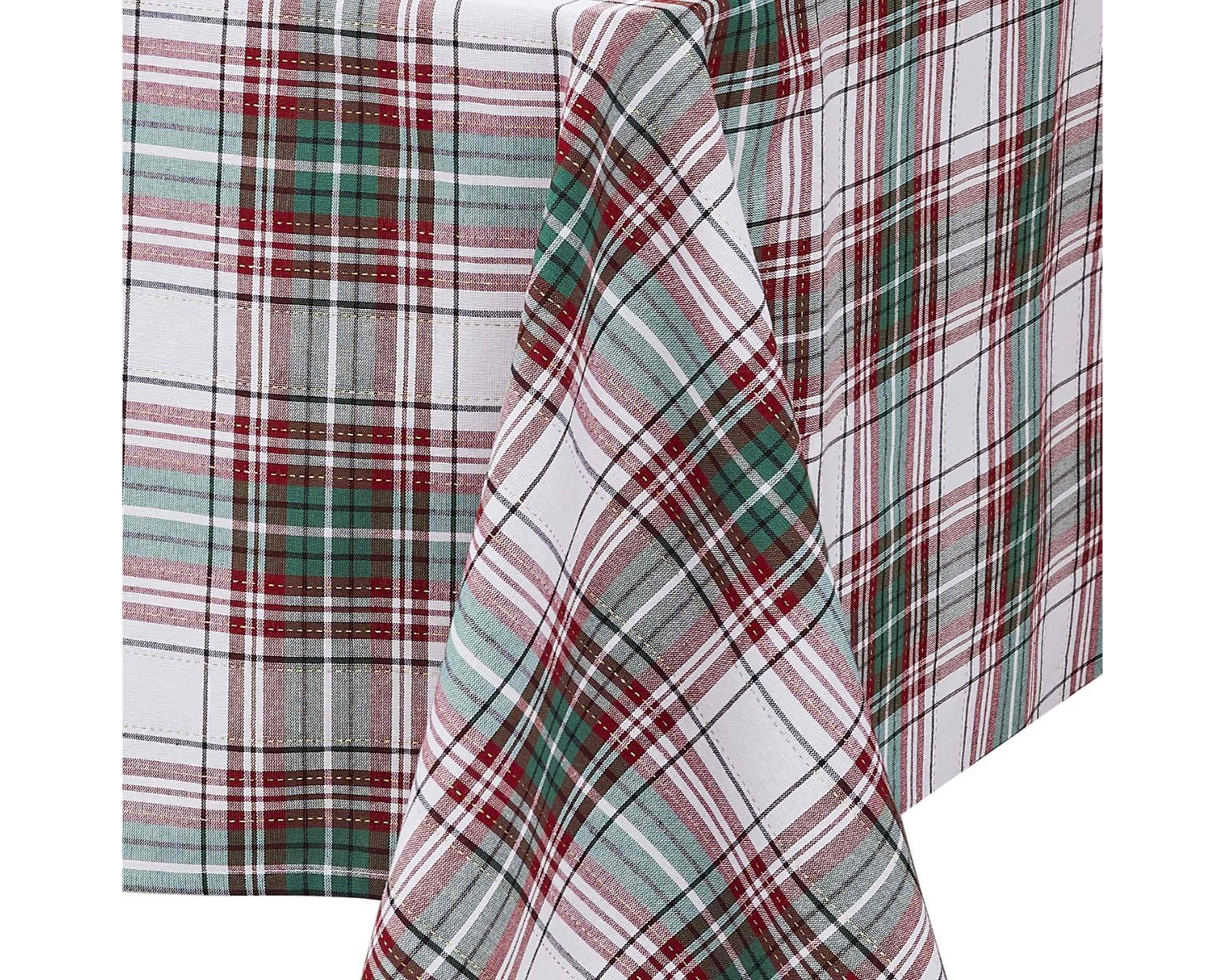 Holiday Plaid Tablecloth