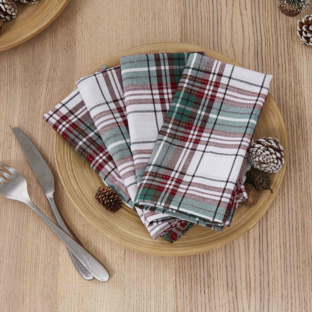 Holiday Plaid 4-pc. Napkins
