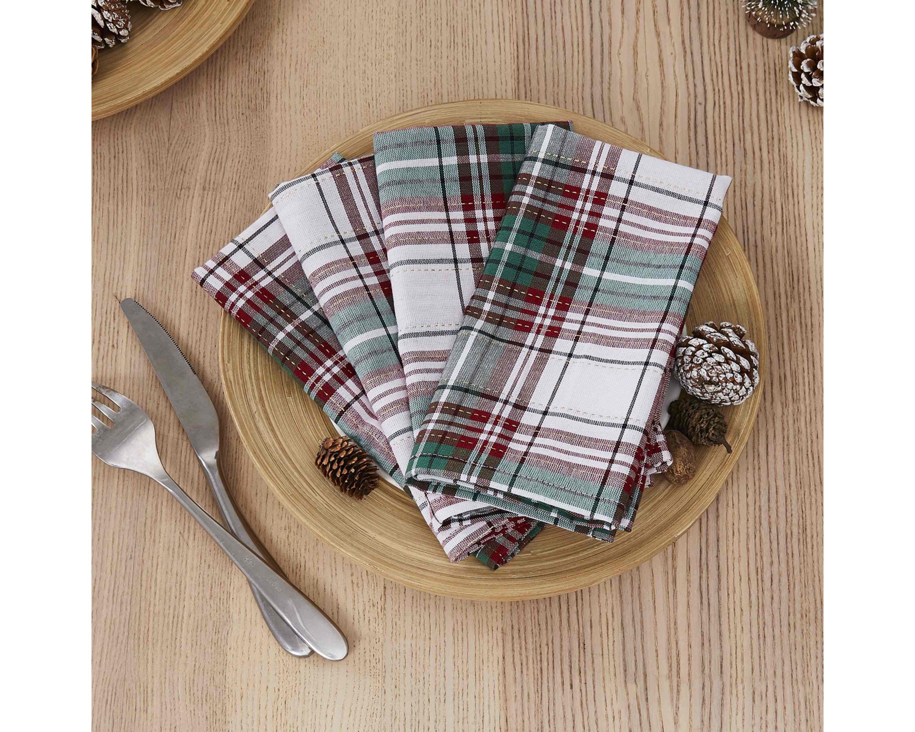 Holiday Plaid 4-pc. Napkins
