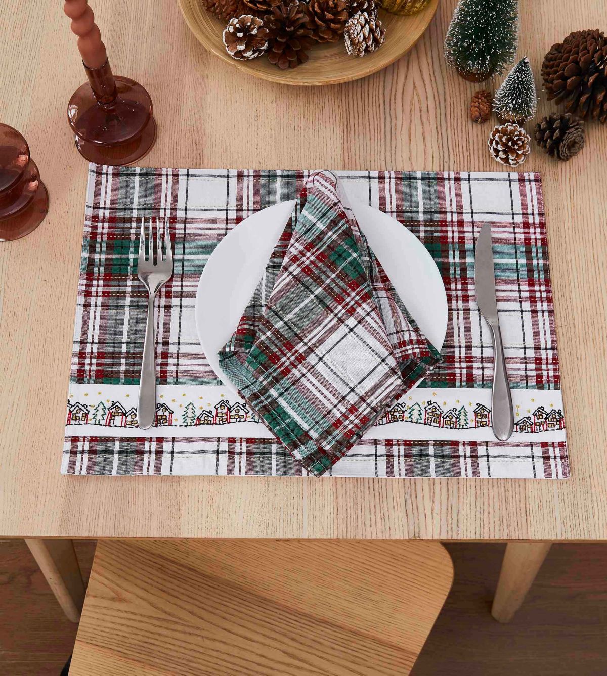Holiday Plaid 4-pc. Napkins