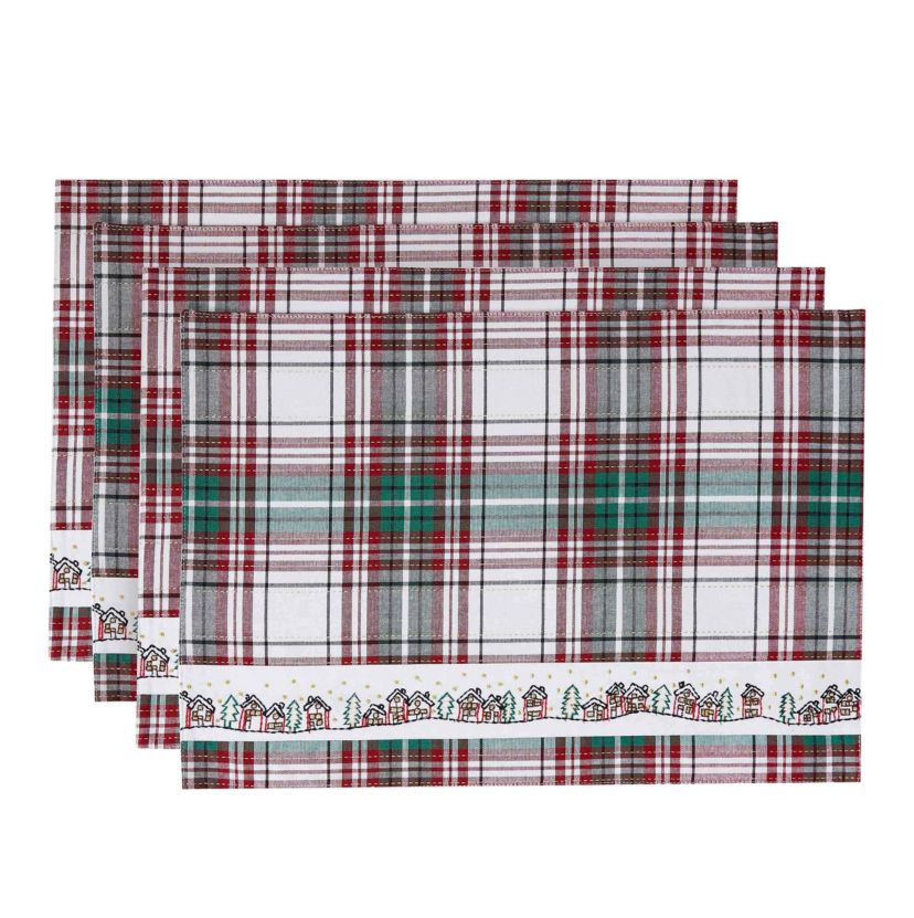 Holiday Plaid 4-pc. Placemats
