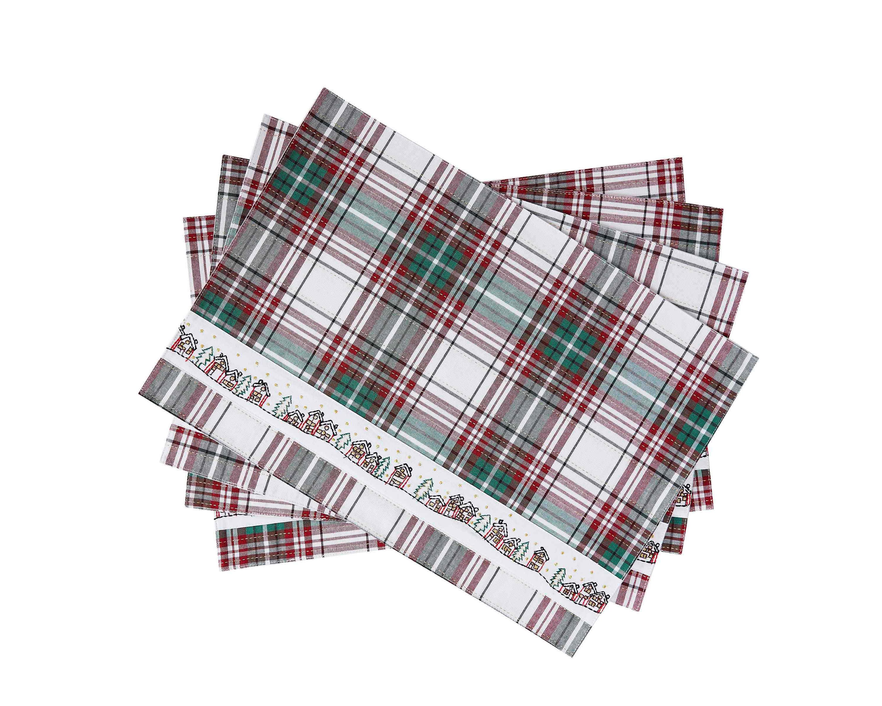 Holiday Plaid 4-pc. Placemats