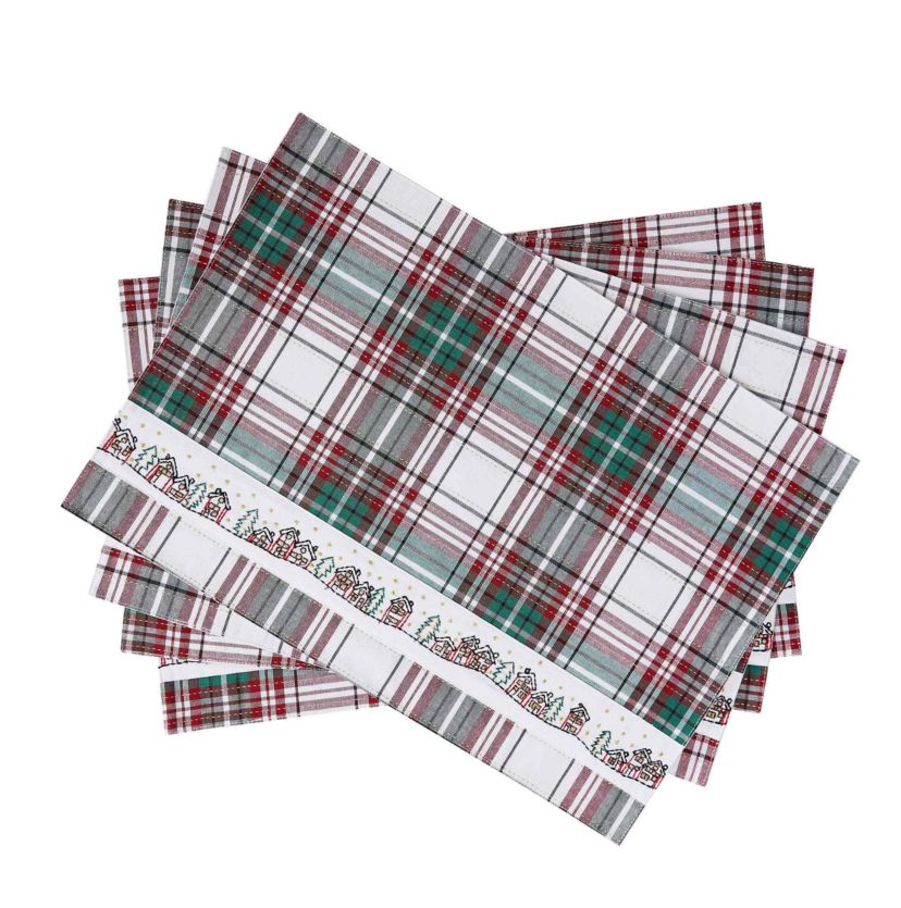 Holiday Plaid 4-pc. Placemats