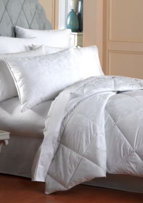 White 300 Thread Count Damask Scroll Down Alternative King