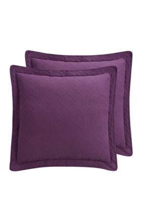 Williamsburg Richmond Euro Pillow Sham, Purple -  0048975018958