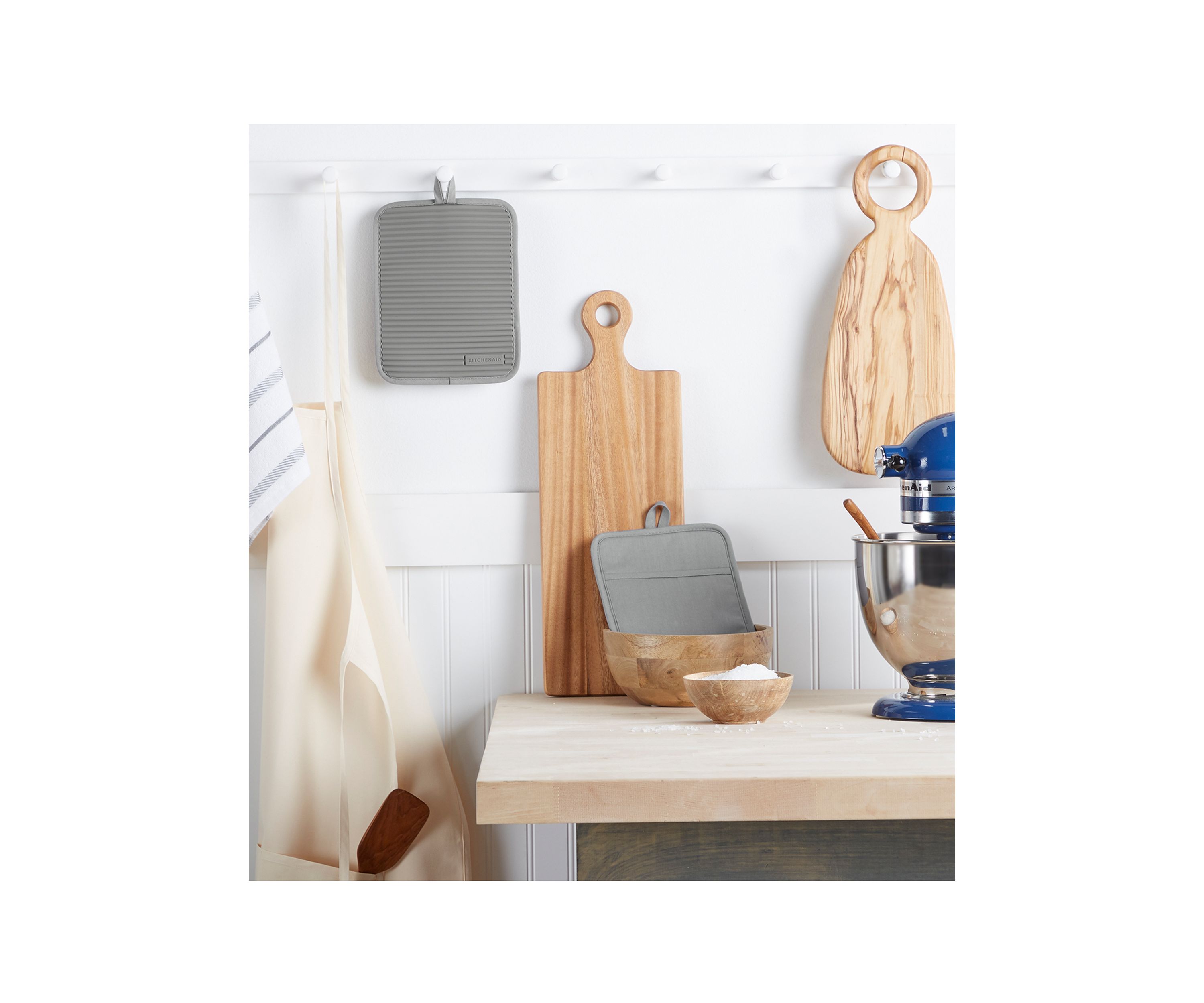 Ribbed Soft Silicone Pot Holder Set