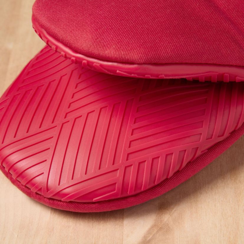 Basketweave Soft Silicone Mini Oven Mitt Set