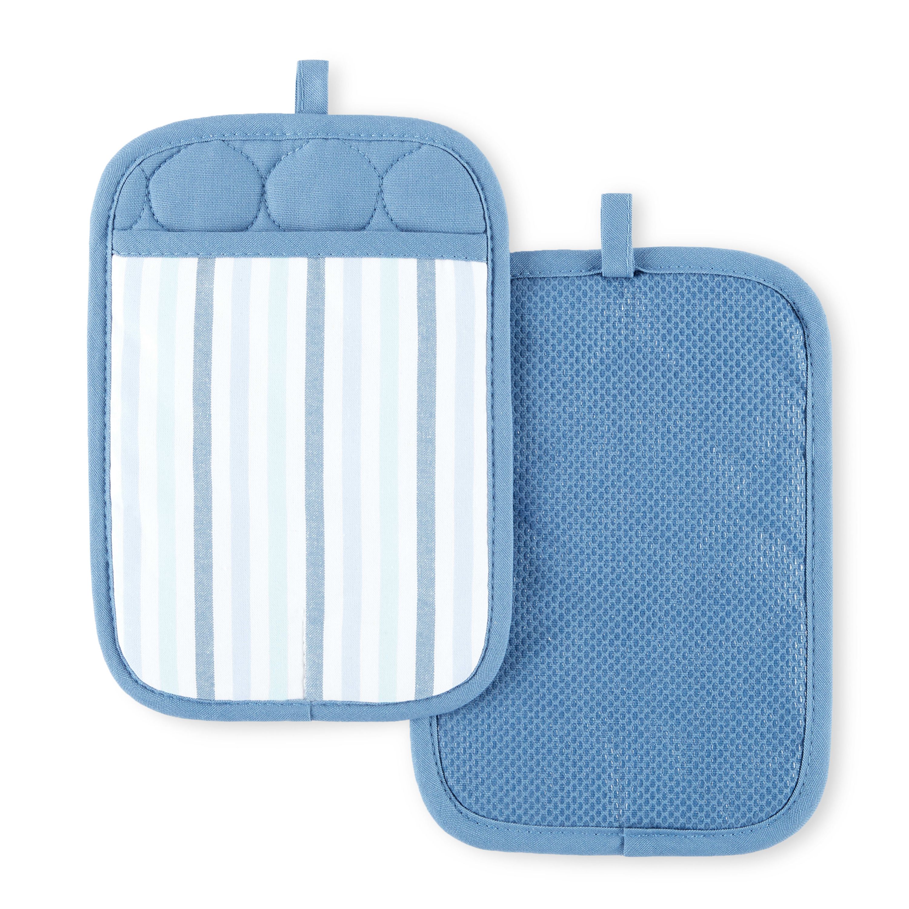 Daisy Stripe Pot Holder Set