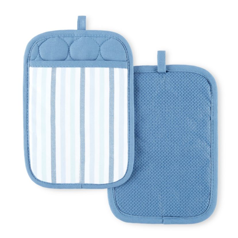 Daisy Stripe Pot Holder Set