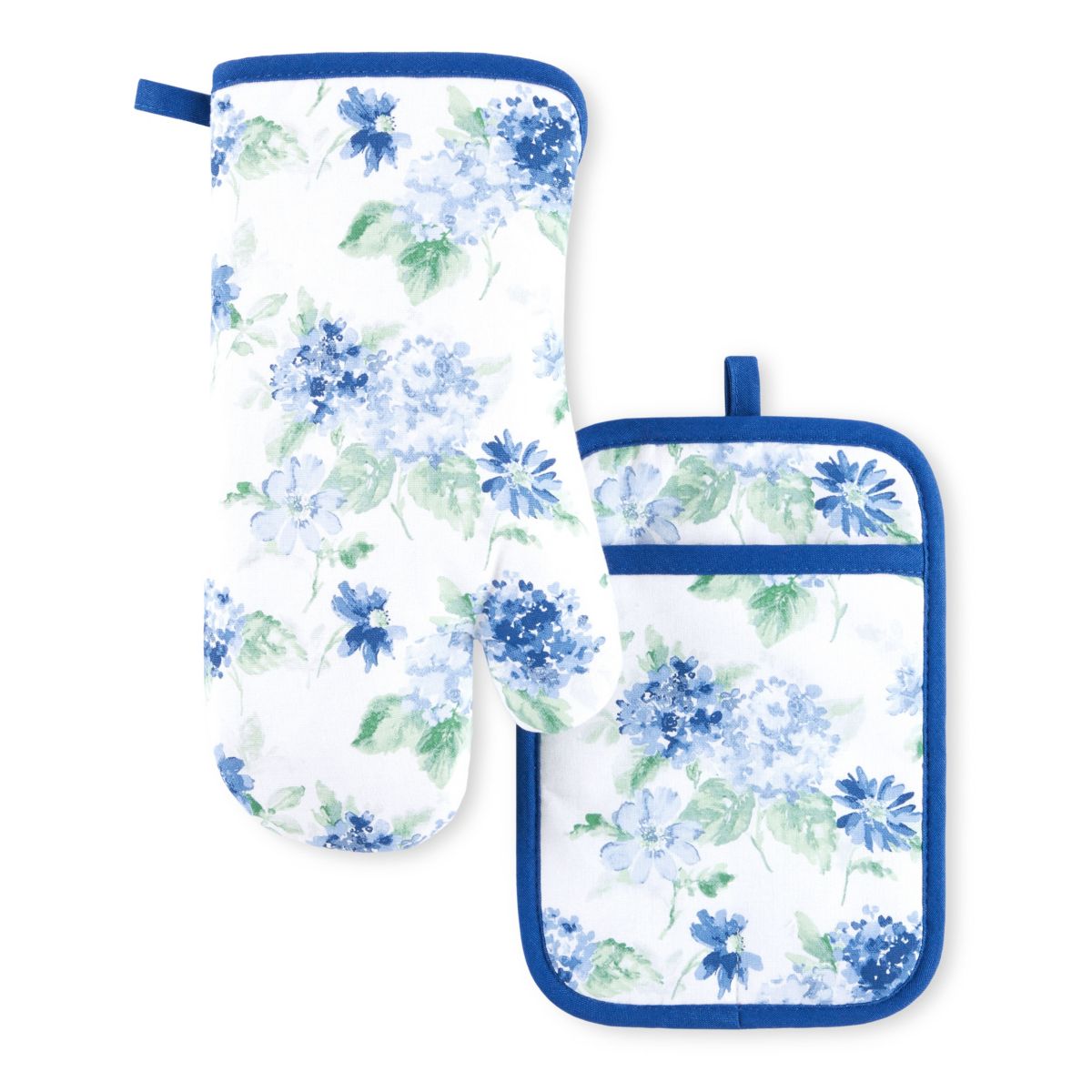Amber Floral Oven Mitt and Pot Holder Set