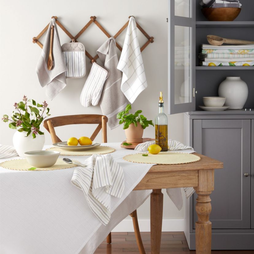 Woven  Water Resistant Lindos Beige Placemat Set