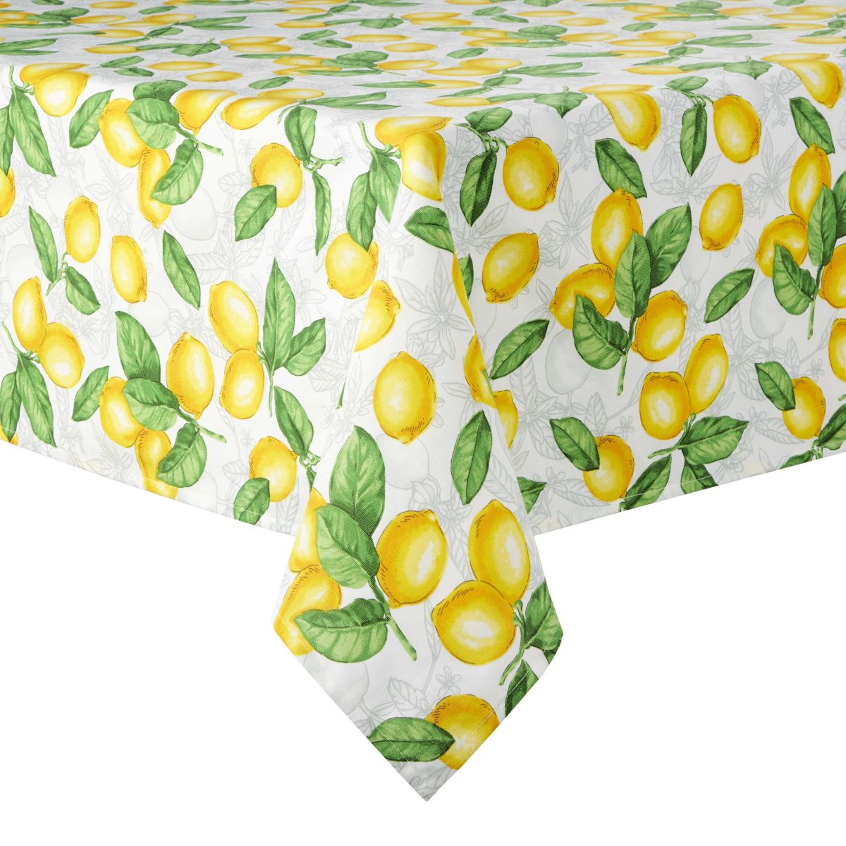 Lots of Lemons White/Yellow Tablecloth
