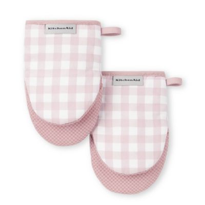 Gingham Mini Oven Mitt Mineral Water