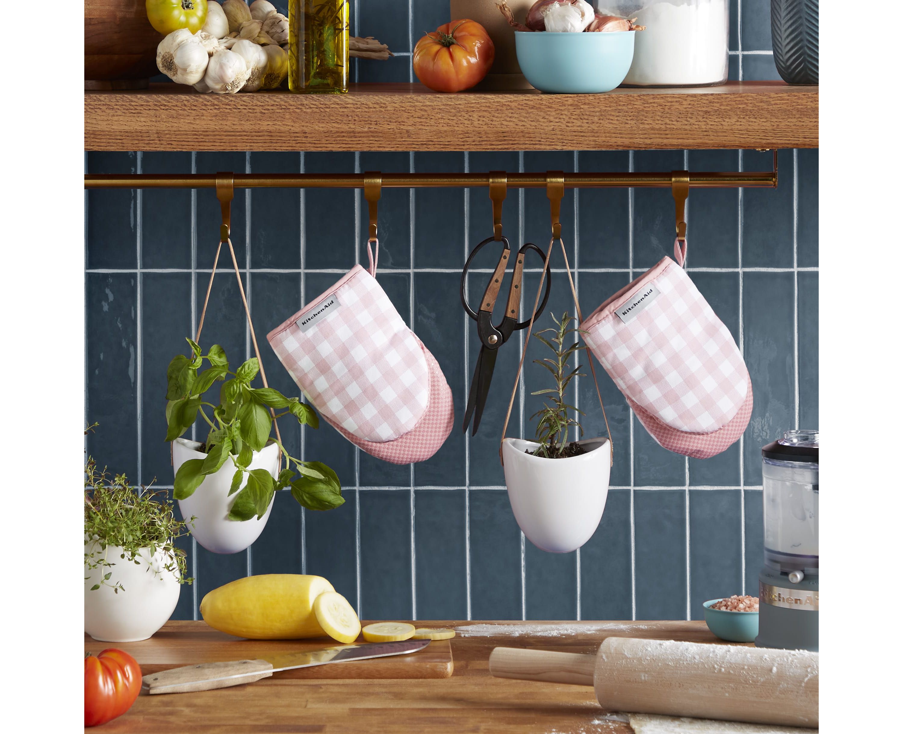 Gingham Mini Mitt Set