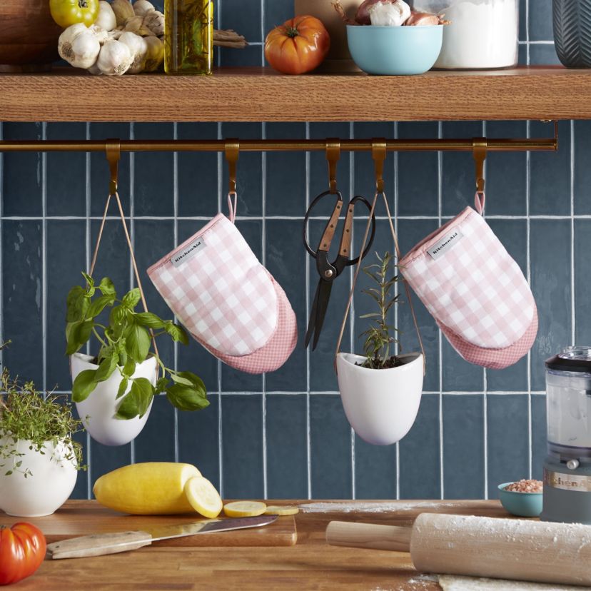 Gingham Mini Mitt Set
