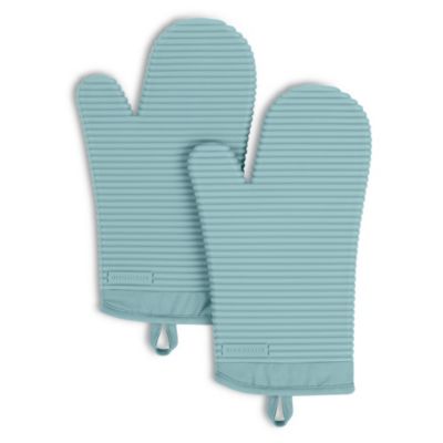 Ribbed Soft Silicone 2-Pack Oven Mitt