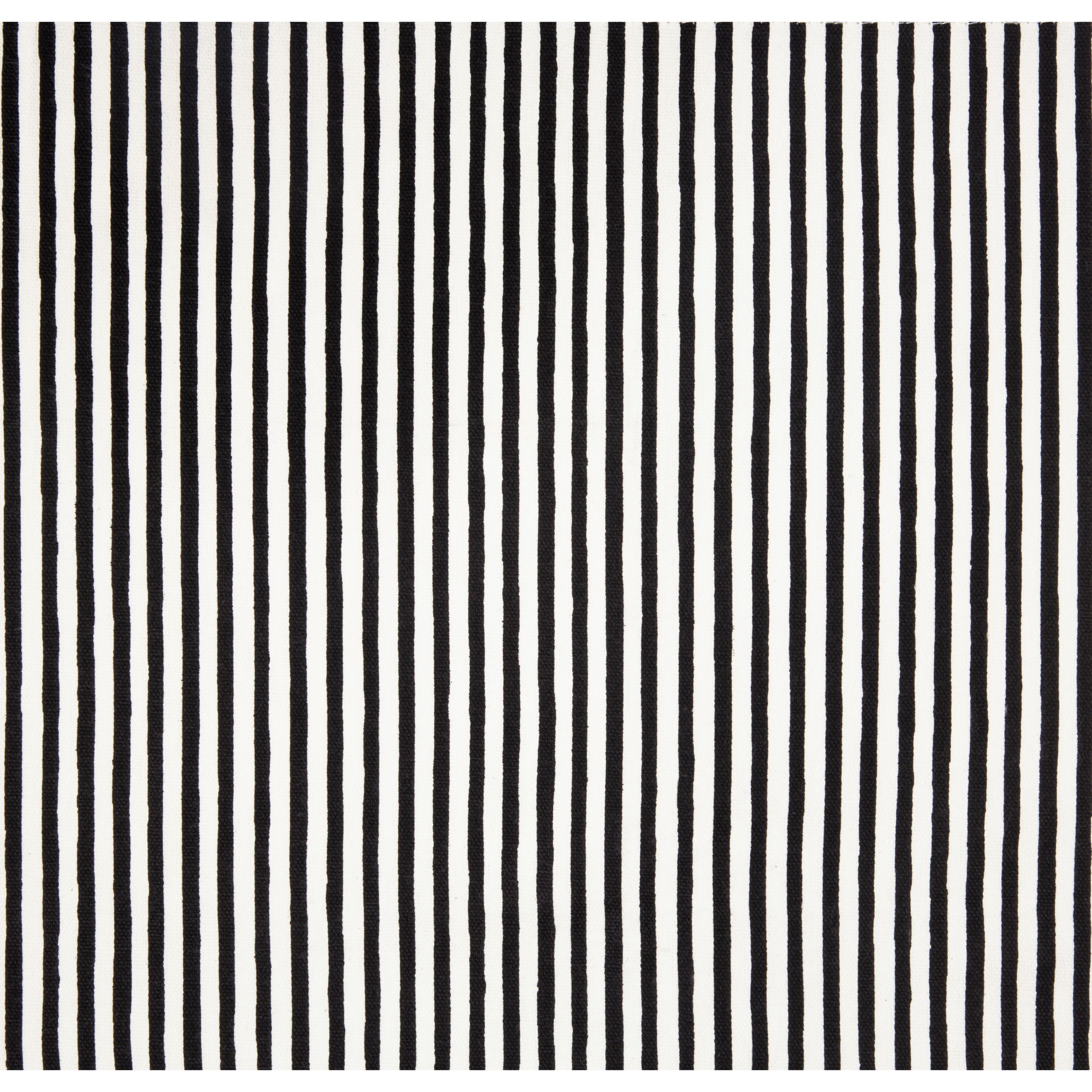 Hand Painted Shirting Stripe Reversible Silver/White Table Runner