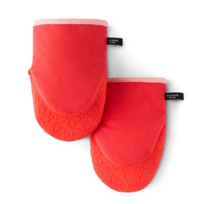 kate spade new york Spade Flower Soft Silicone 2-Pack Mini Oven Mitt Set