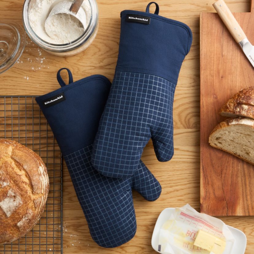 Gourmet Series Gridlines 2-Pack Oven Mitt Set