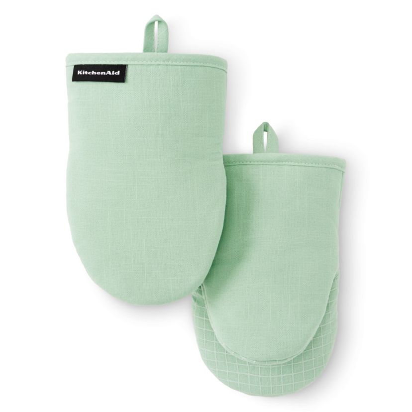 Gourmet Series Gridlines 2-Pack Mini Oven Mitt Set