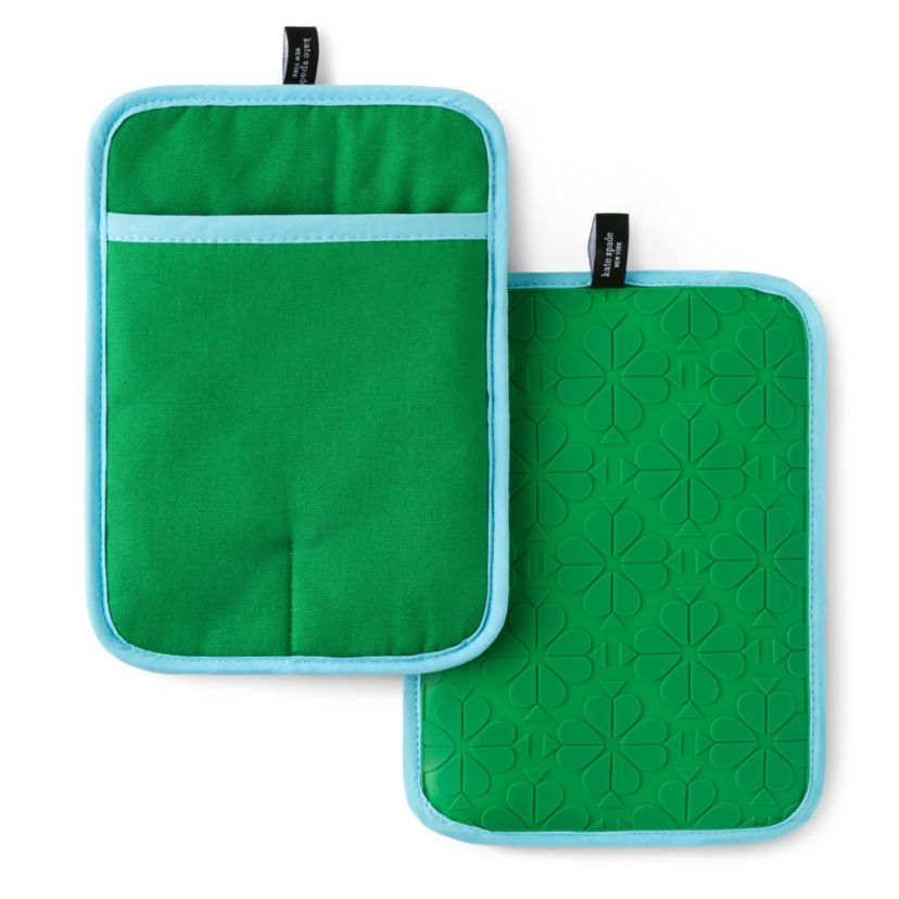 Spade Flower Soft Silicone 2-Pack Pot Holder Set