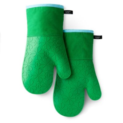 kate spade new york Spade Flower Soft Silicone 2-Pack Oven Mitt Set