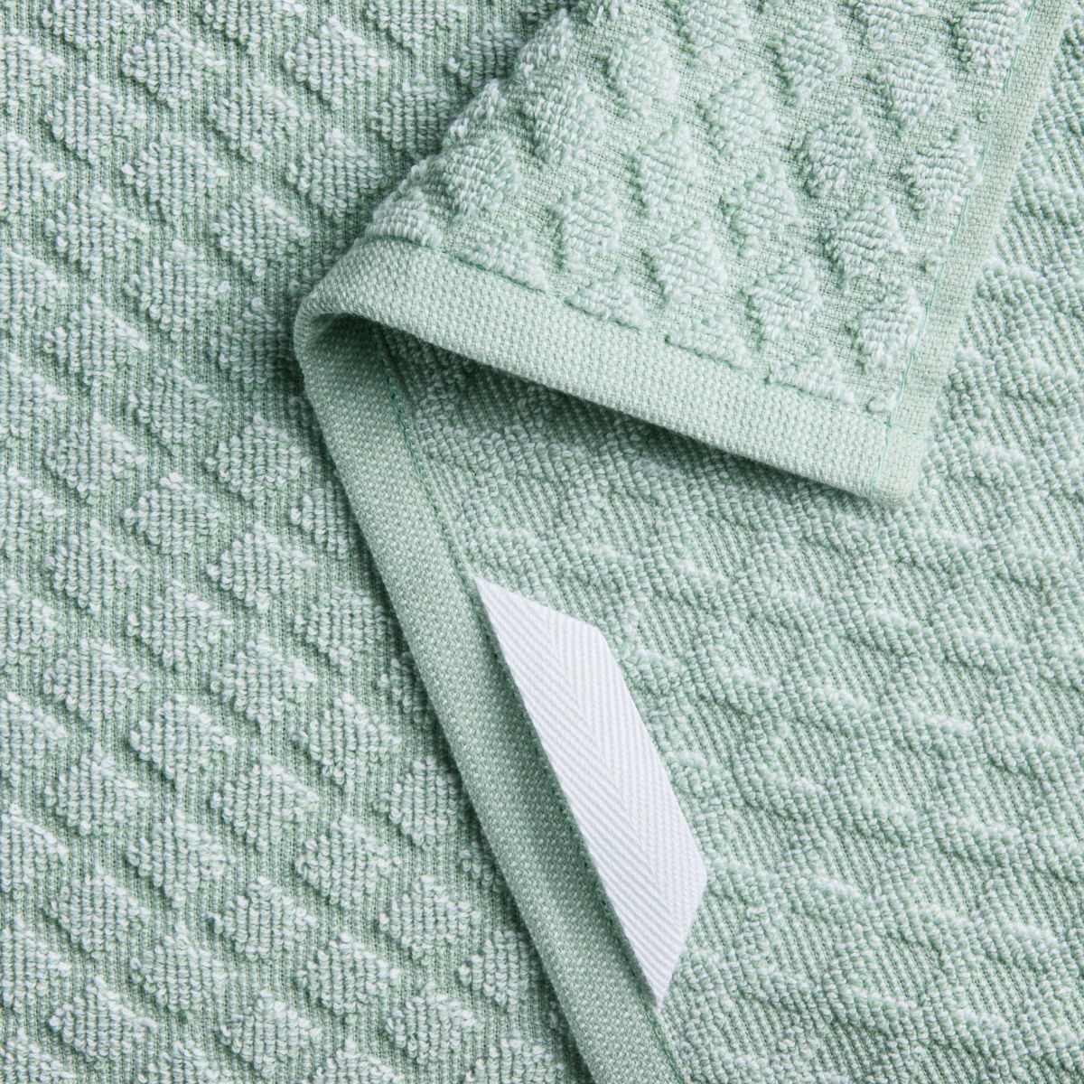 MARTHA STEWART Honeycomb Chambray Textured 4-Pack Kitchen Towel Set