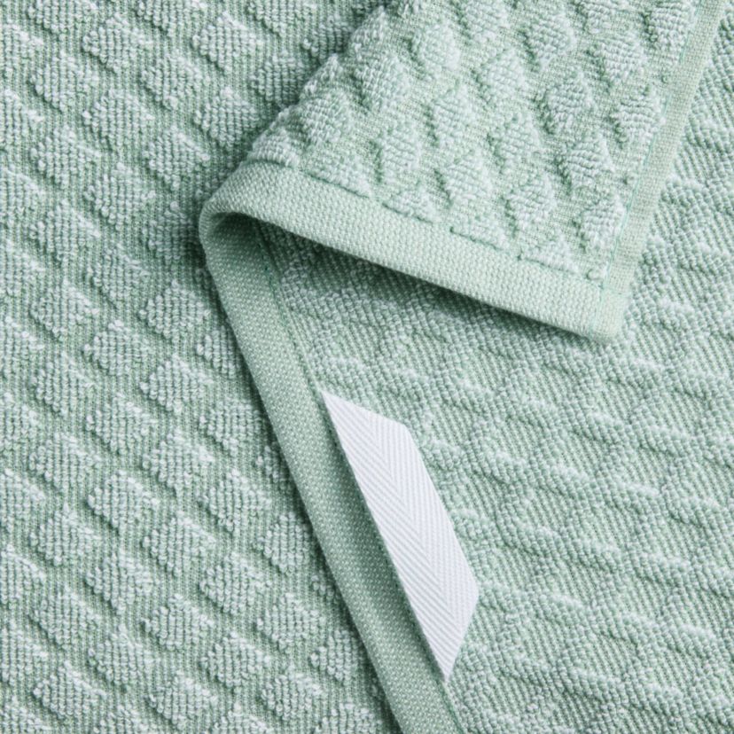 MARTHA STEWART Honeycomb Chambray Textured 4-Pack Kitchen Towel Set