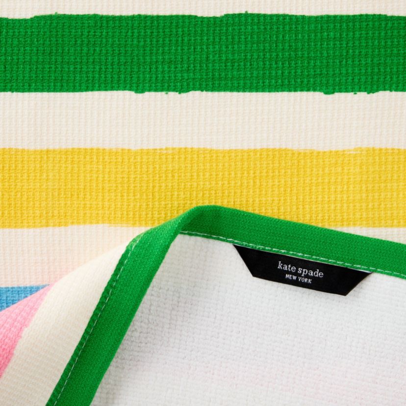 Painterly Bouquet & Bold Painterly Stripe 6-Pack Kitchen Towel Set