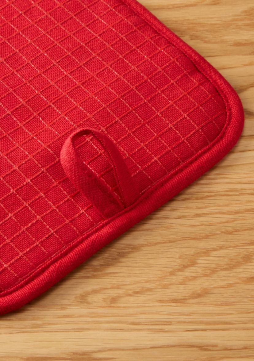 Gourmet Series Gridlines Pot Holder Set Ink Blue