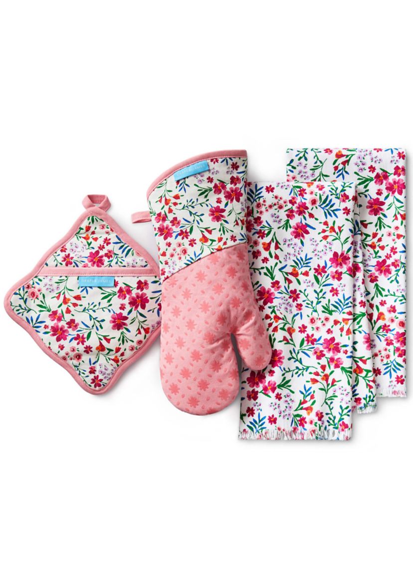 Draper James Field Flowers Kitchen Towel, Oven Mitt & Pot Holder 4