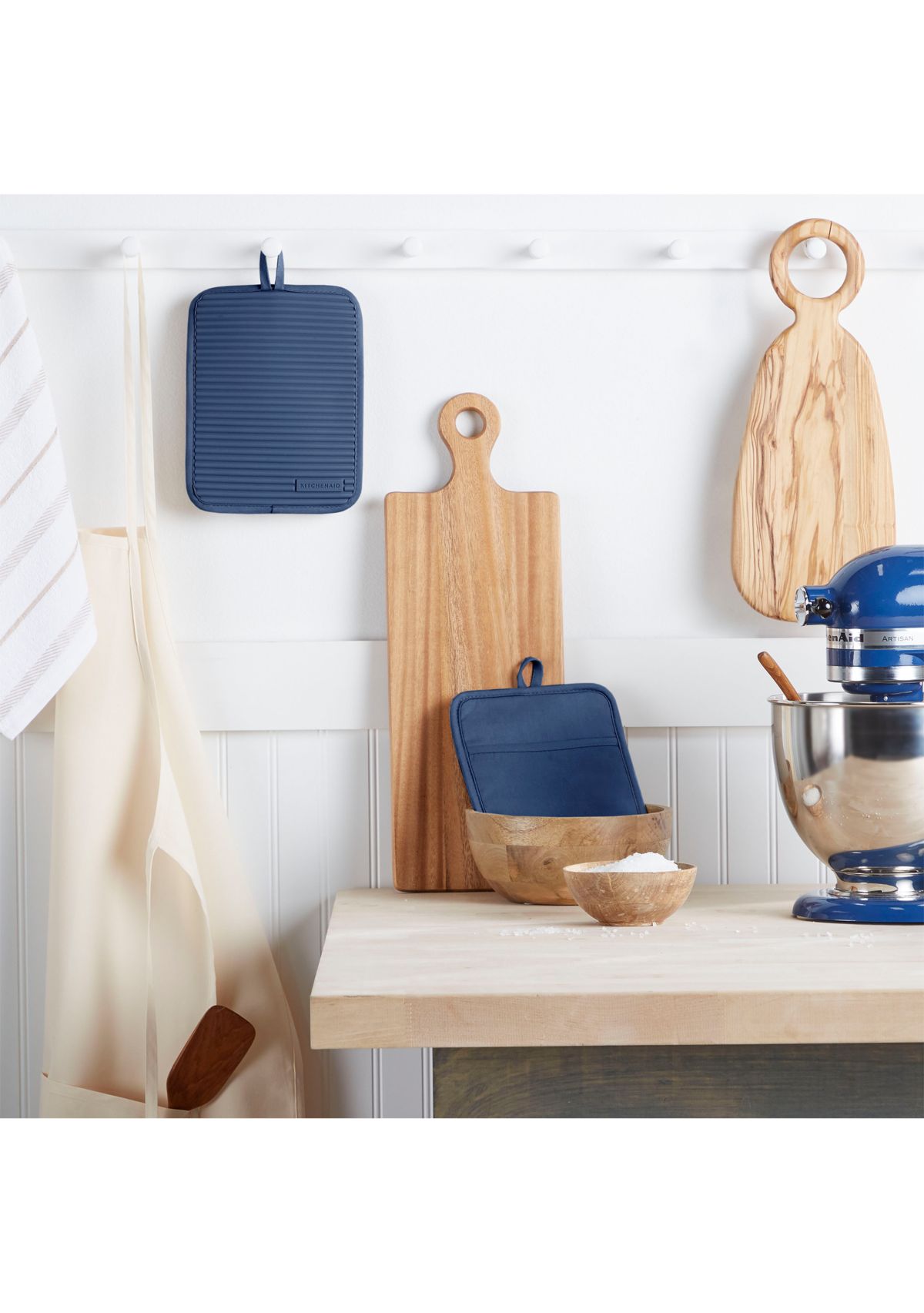 Ribbed Soft Silicone Pot Holder Set