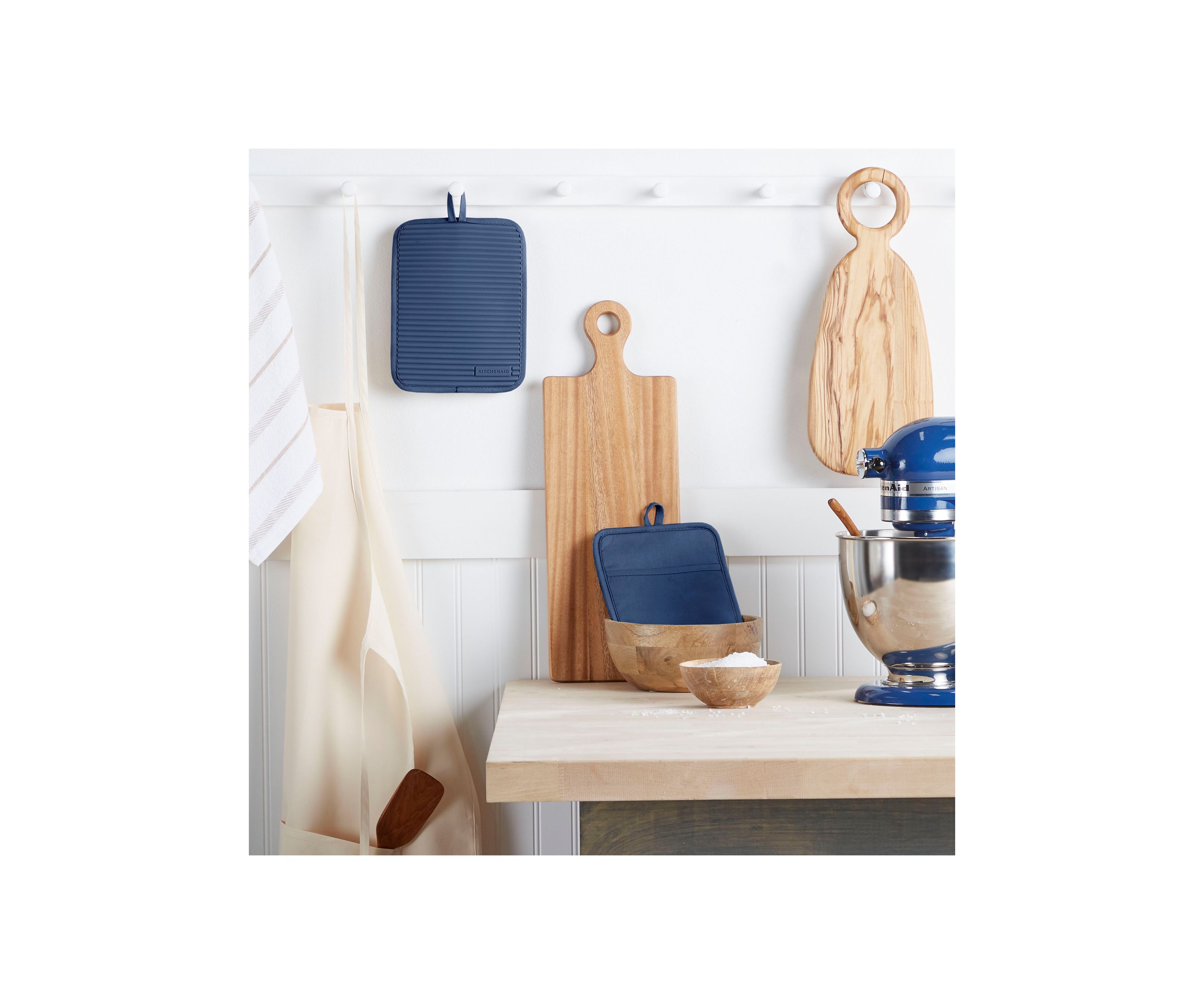 Ribbed Soft Silicone Pot Holder Set