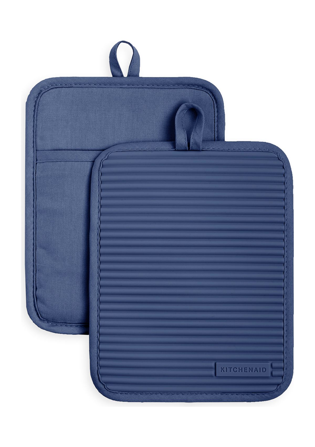 Ribbed Soft Silicone Pot Holder Set