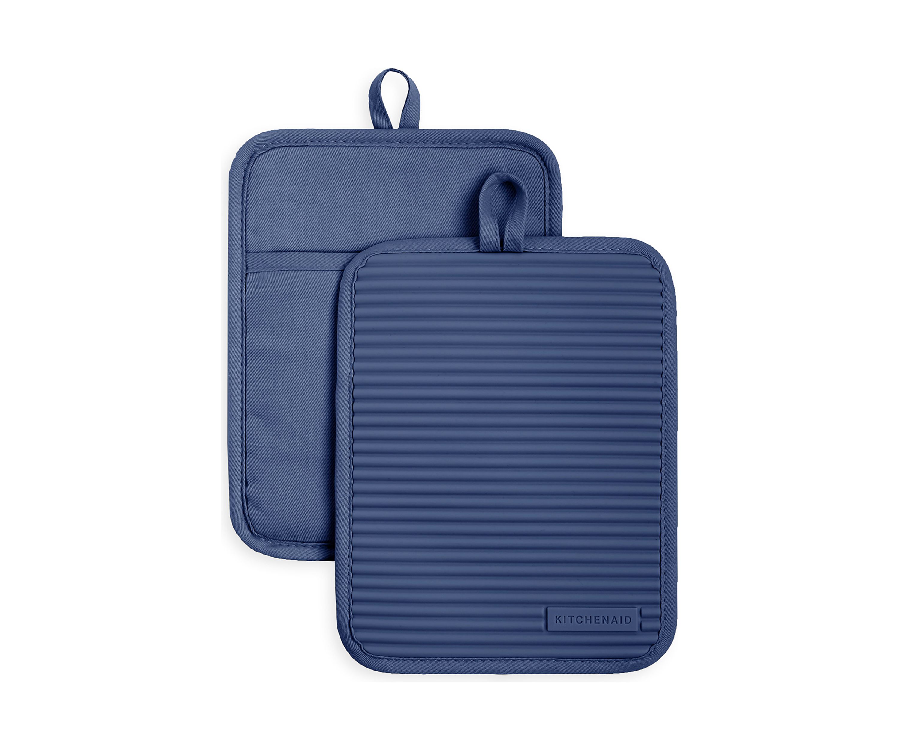 Ribbed Soft Silicone Pot Holder Set