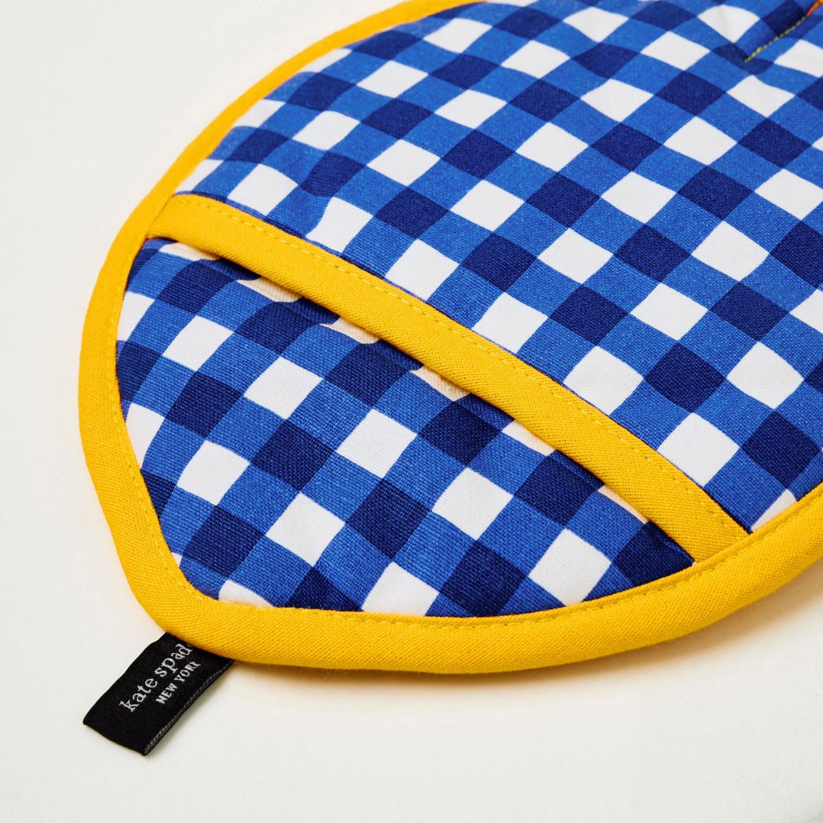 Lemon Party Spring Gingham Pot Holder Set