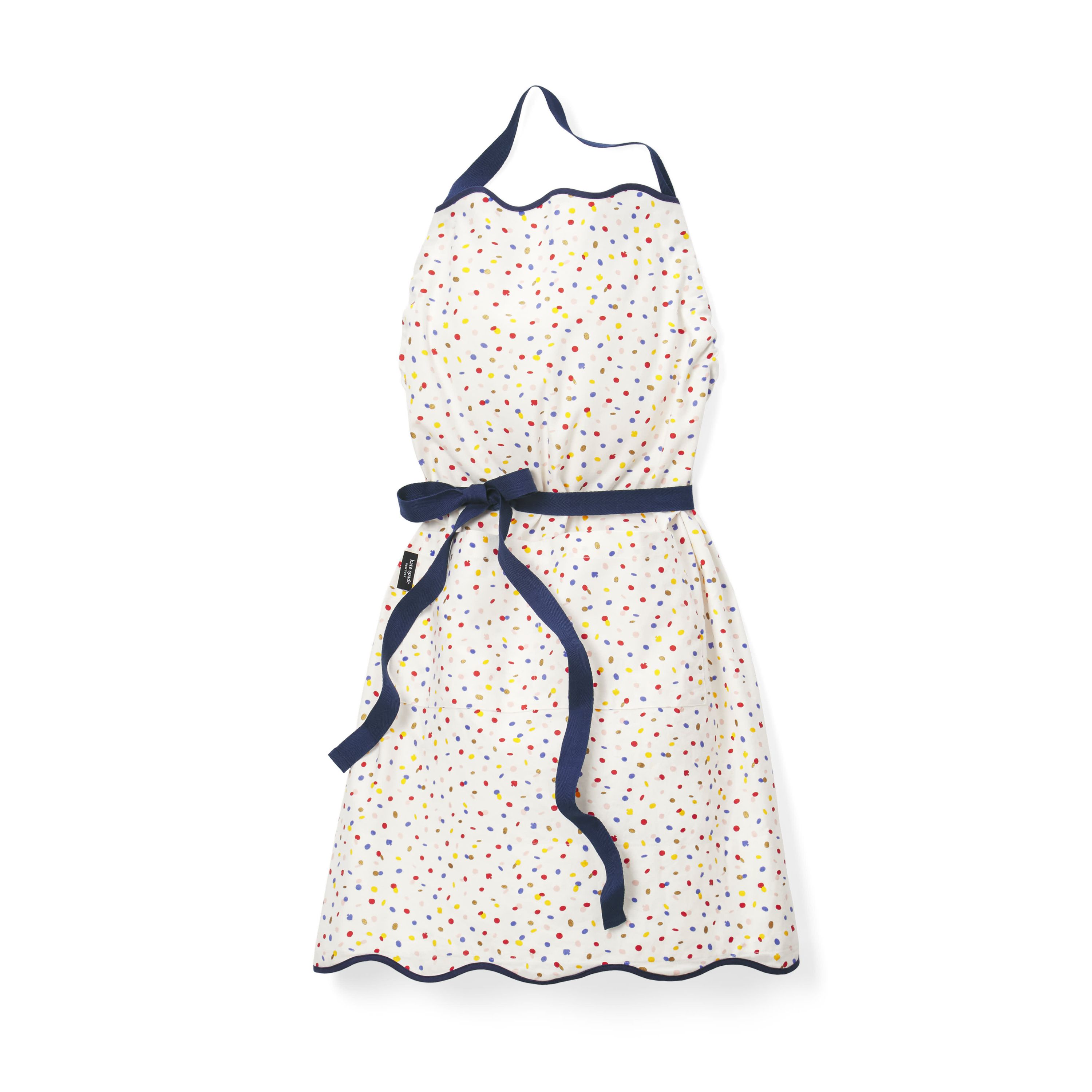 Sparkling Confetti Apron 33" x 33" White