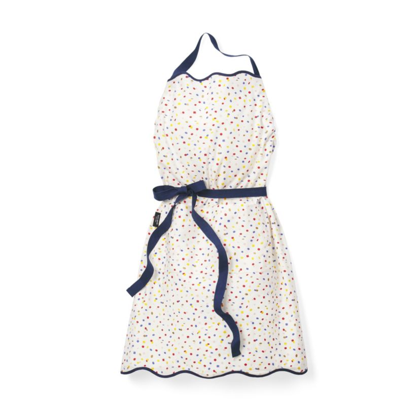 Sparkling Confetti Apron 33" x 33" White