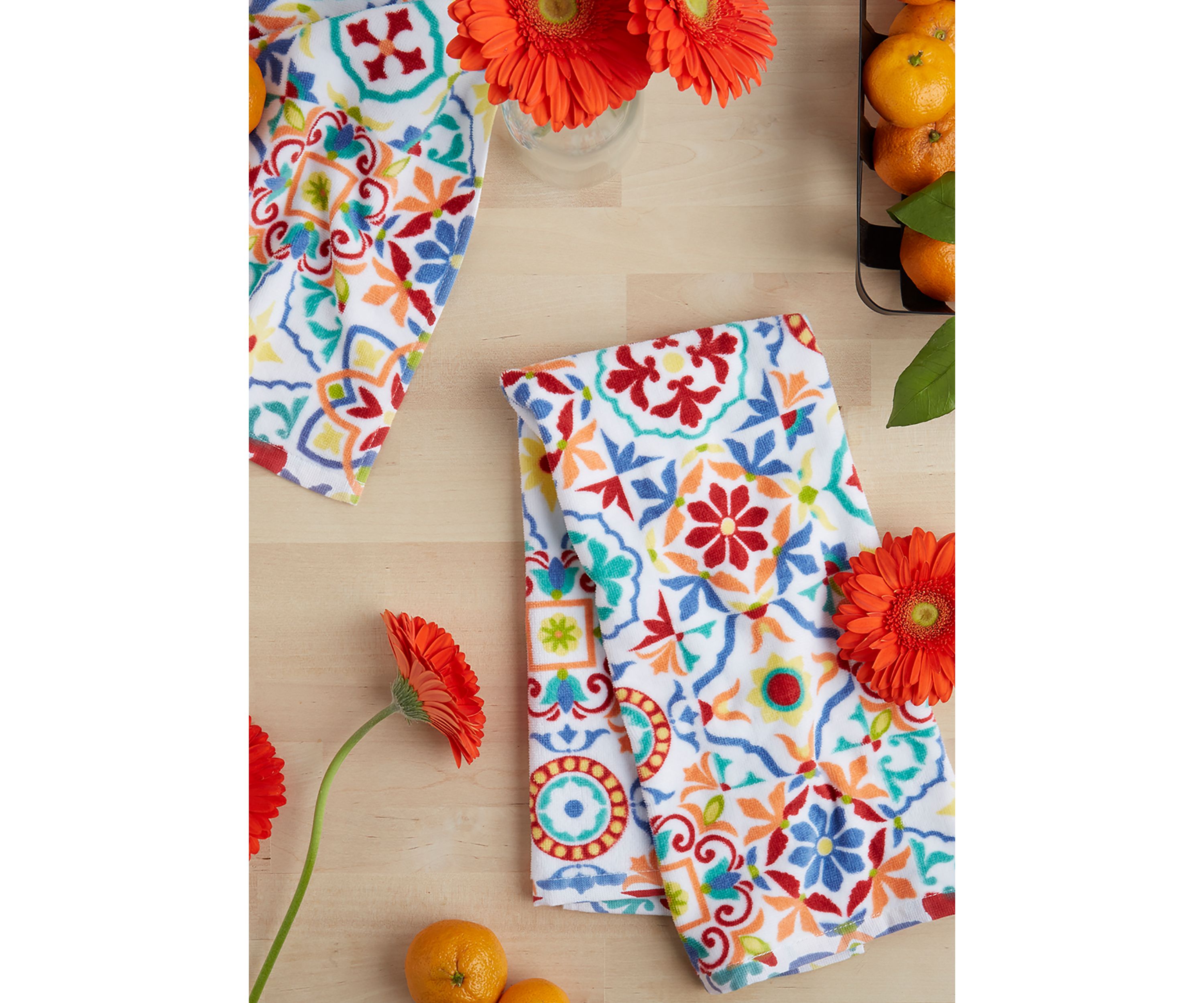 Worn Tiles Kitchen Towel 2-Pack Set