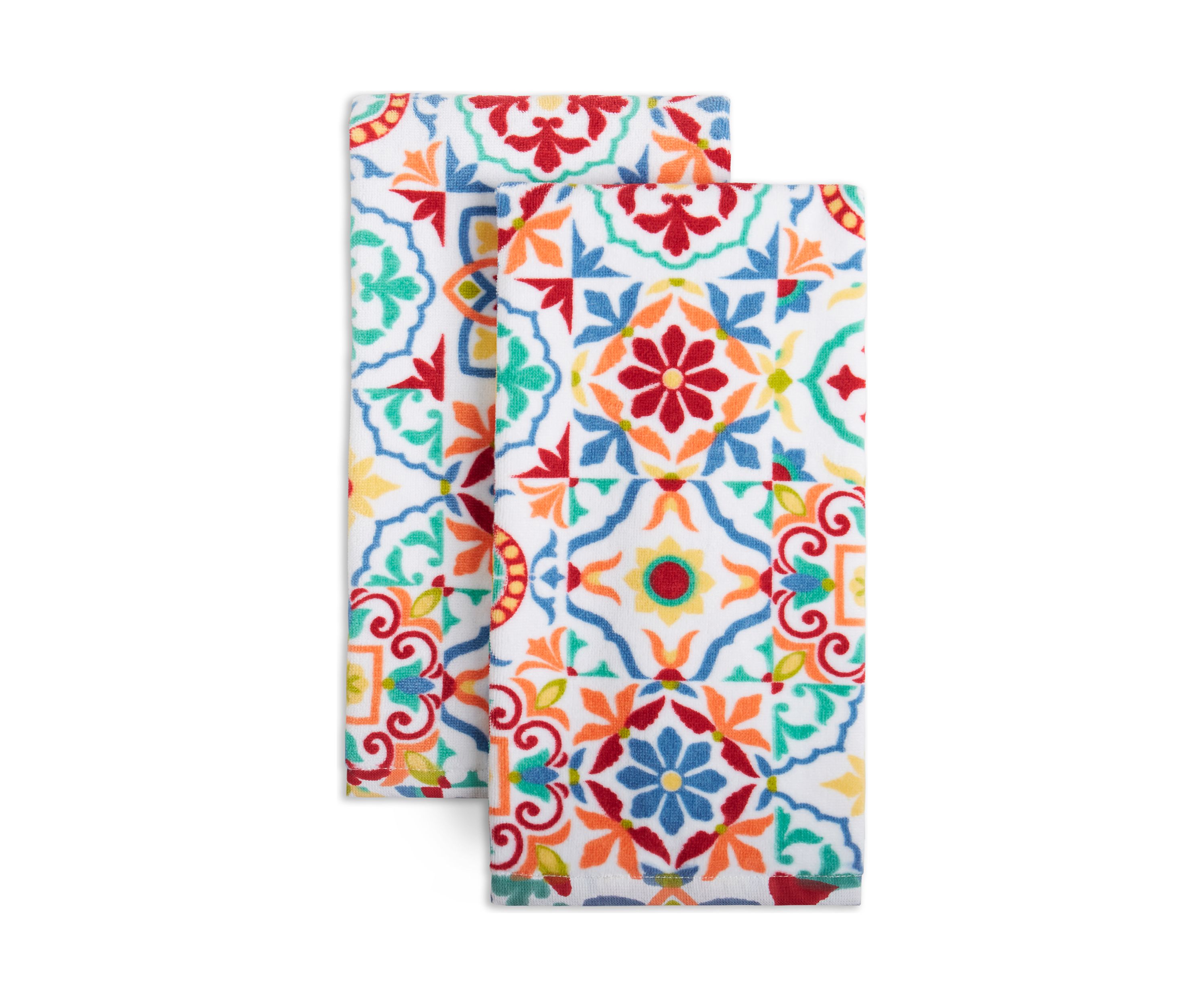 Worn Tiles Kitchen Towel 2-Pack Set