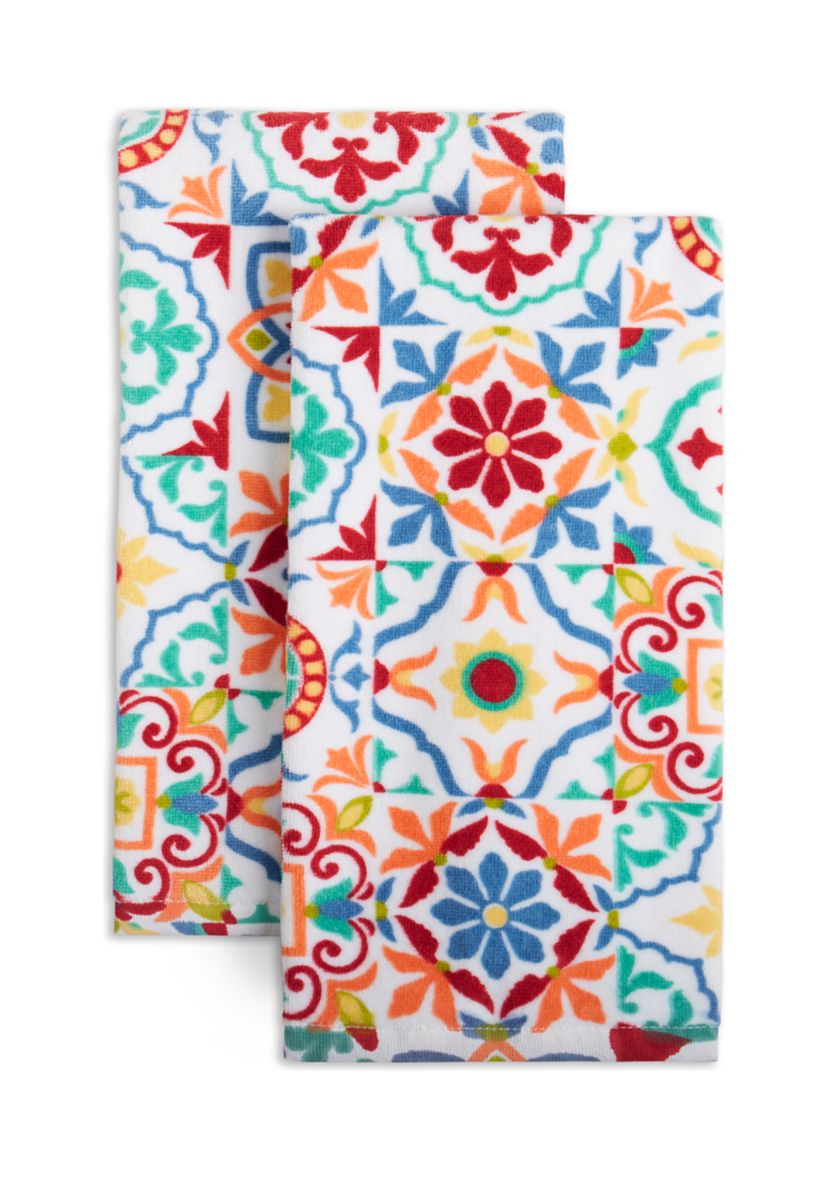 Worn Tiles Kitchen Towel 2-Pack Set